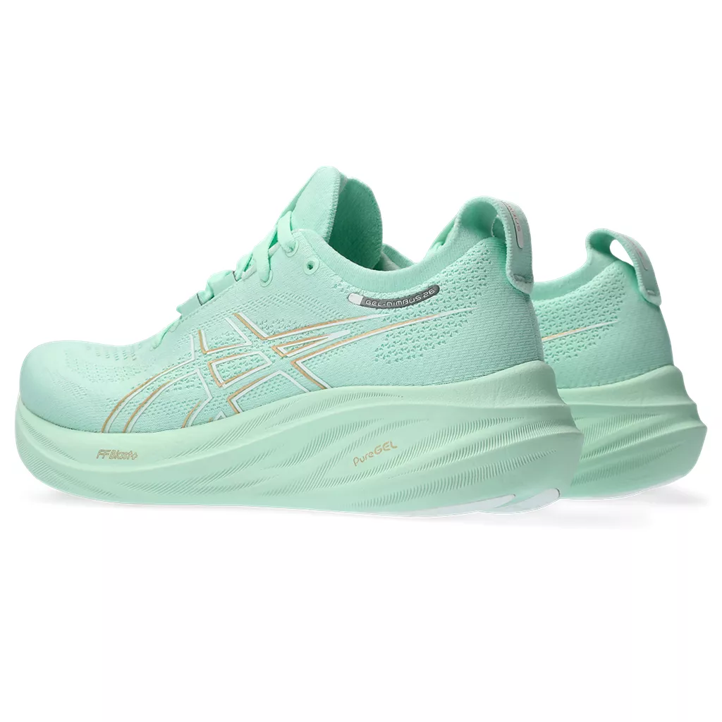 ASICS WOMEN GEL-NIMBUS 26 WIDE 300 MINT TINT/ PALE MINT