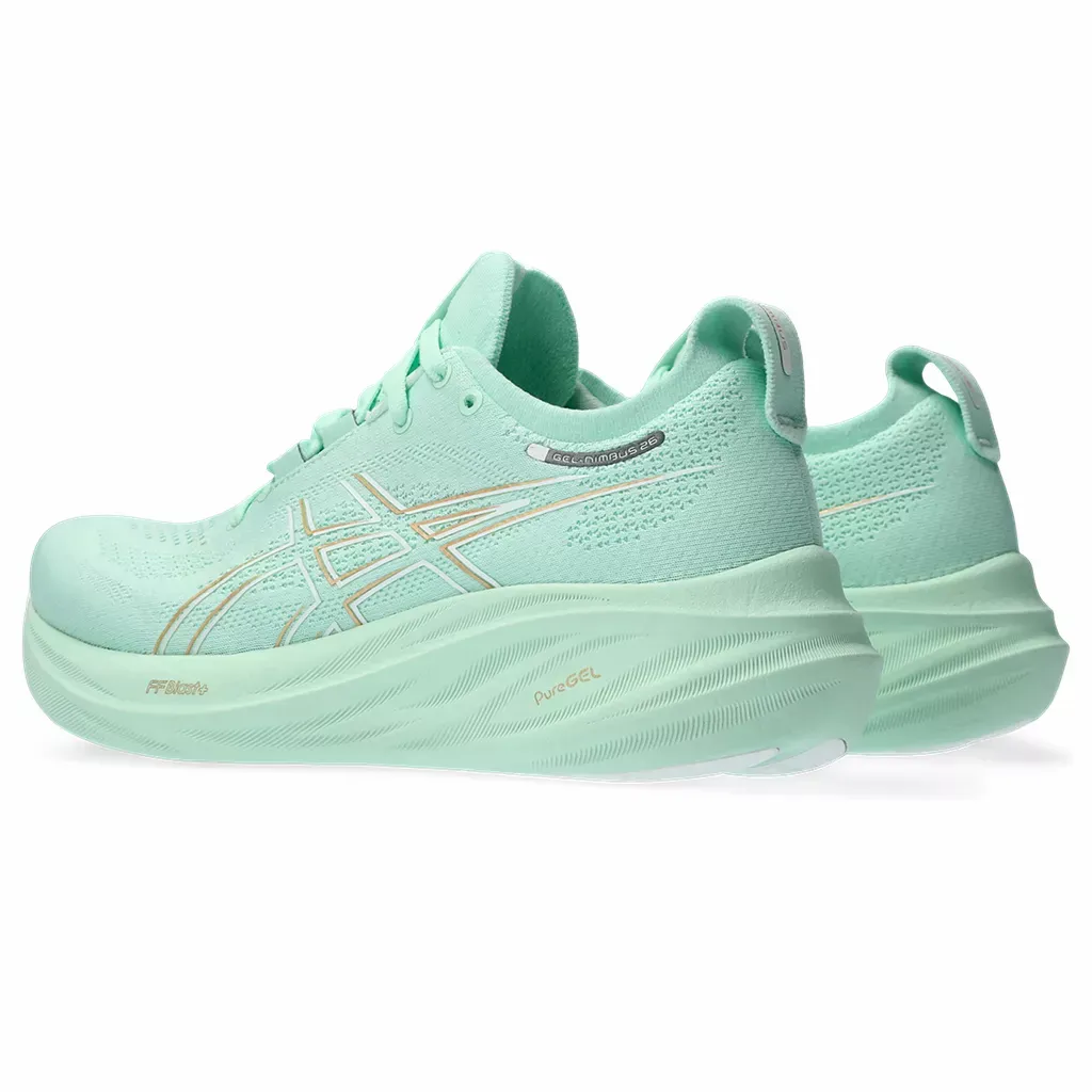 ASICS WOMEN GEL-NIMBUS 26 WIDE 300 MINT TINT/ PALE MINT