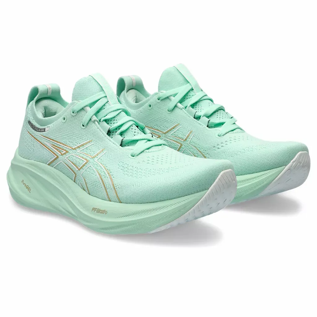 ASICS WOMEN GEL-NIMBUS 26 WIDE 300 MINT TINT/ PALE MINT